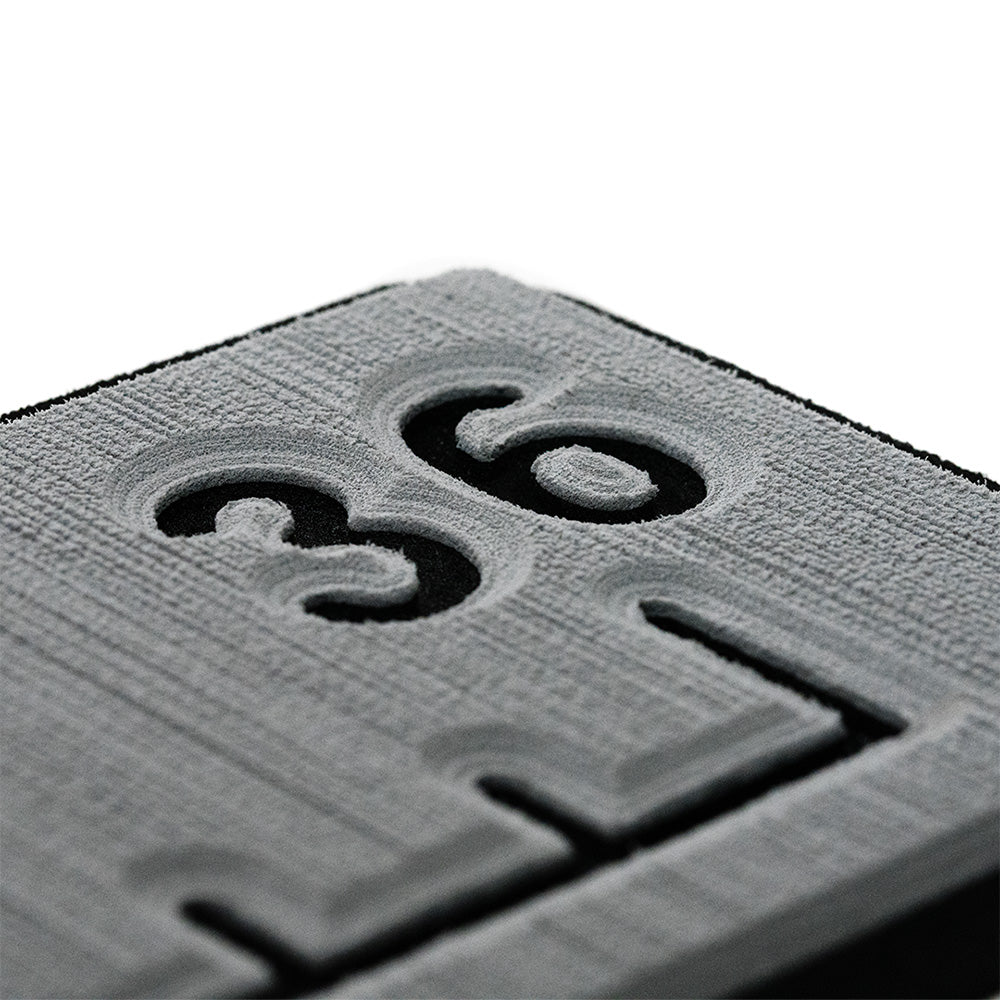 SeaDek 53583-80066 36” Routed Ruler - 6mm - Brushed Texture - Storm Grey/Black