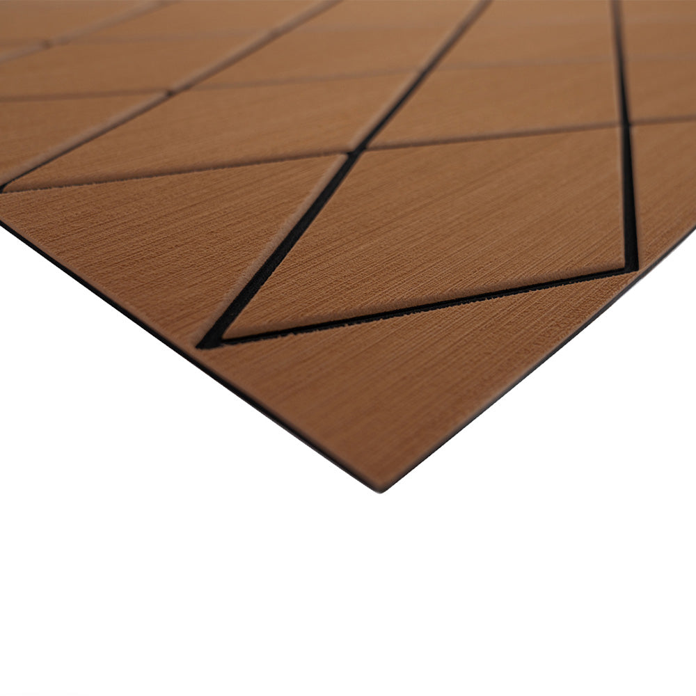 SeaDek 56411-89905 40" x 80" 6mm Two Color Diamond Full Sheet - Brushed Texture - Brown/Black (1016mm x 2032mm x 6mm)
