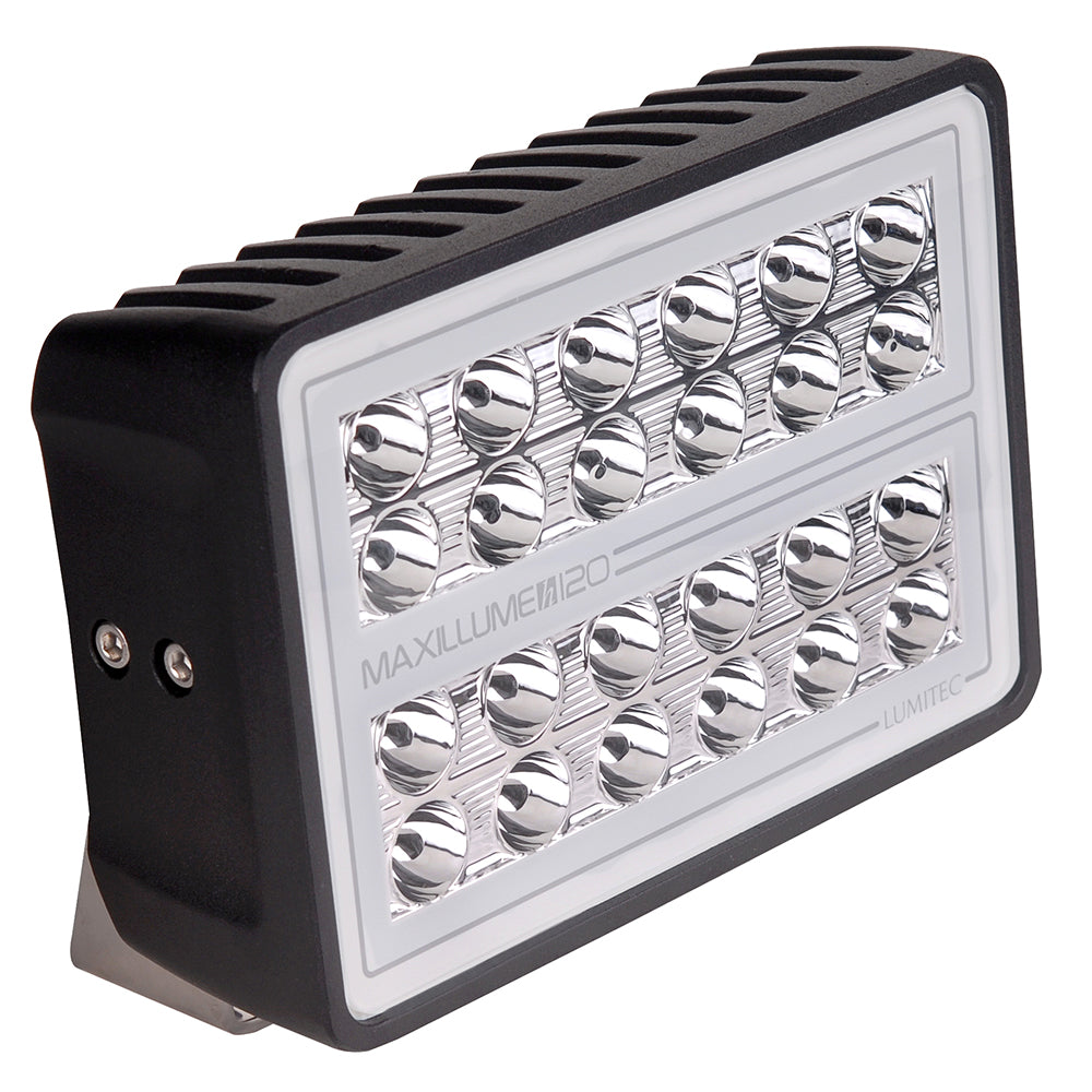 Lumitec Maxillume h120 - Trunnion Mount Flood Light - Black Housing - White Dimming 101347