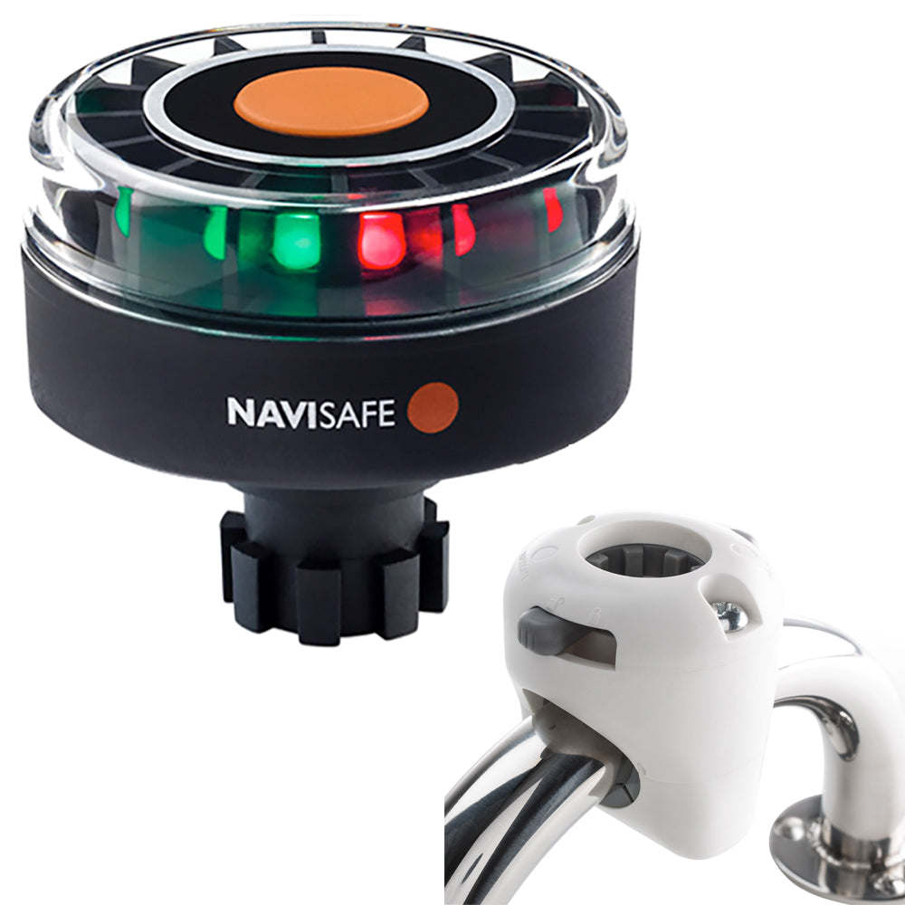 Navisafe Navilight Tricolor 2NM w/Navibolt Base & Rail Mount - White 342KIT3