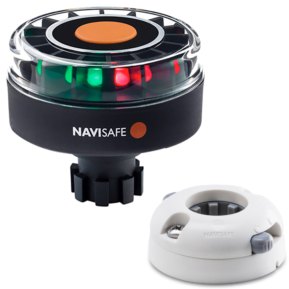 Navisafe Navilight Tricolor 2NM w/Navibolt Base & Horizontal Mount - White 342KIIT5
