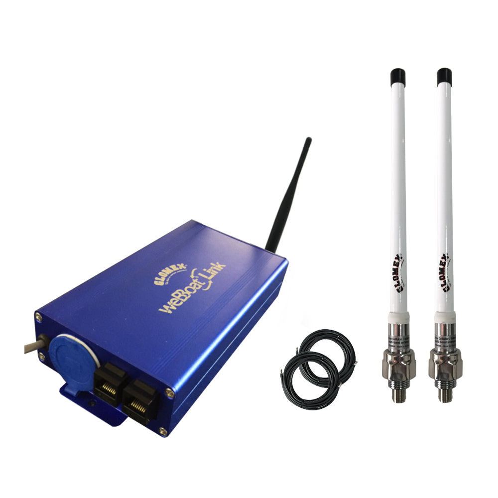 Glomex WeBBoat Link Ext Single SIM 4G/WiFi Indoor Unit Coastal & Ocean Internet System - Extended Range Kit f/North America IT1304EXT/US