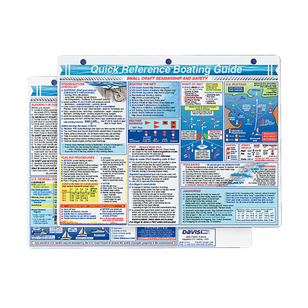 Davis 128 Quick Reference Boating Guide Card