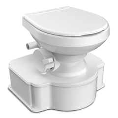 Dometic 312070001 M65-700 All-In-One Marine Toilet, White w/Plastic Seat