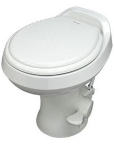 Dometic 300 Series Toilet w/o Sprayer, Low Profile, White 302301671