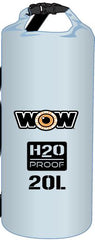 WOW H2O Proof Drybag w/Shoulder Strap, 20L Clear 185080C