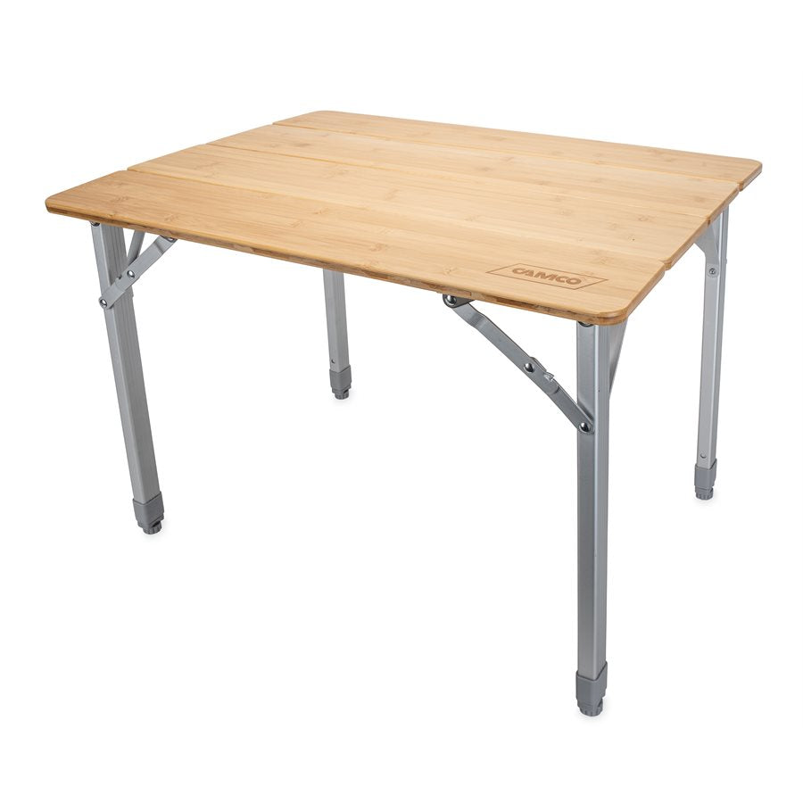 Camco 51895 Compact Bamboo Folding Table