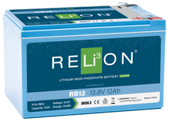 RELiON RB12 LiFePO4 Lithium Iron Phosphate 12V Battery