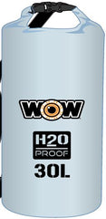 WOW H2O Proof Drybag w/Shoulder Strap, 30L Clear 185090C