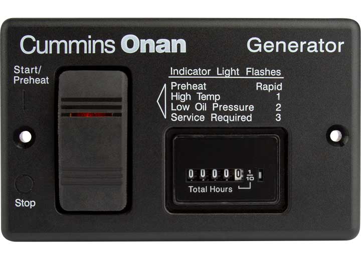 CUMMINS/ONAN 300-4943 DELUXE REMOTE START PANEL W/HOUR METER FOR 612.5KW RV GENERATORS