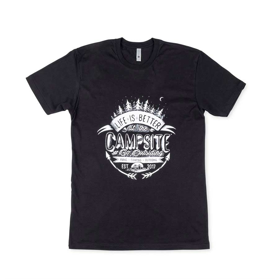 Camco 53433 LIBATC T-Shirt - Chalk Emblem (Black), X-Large