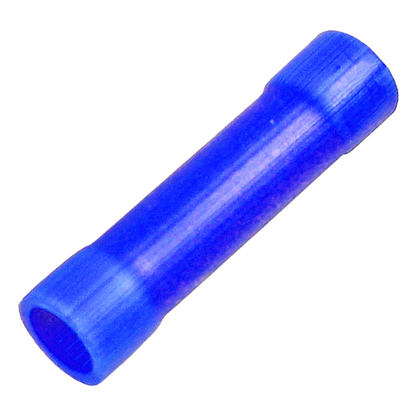 Pico 1800KT Vinyl Flare-Insulated Butt Connector with Butted Seam Barrel - 16-14 AWG (Blue), 20-Pack