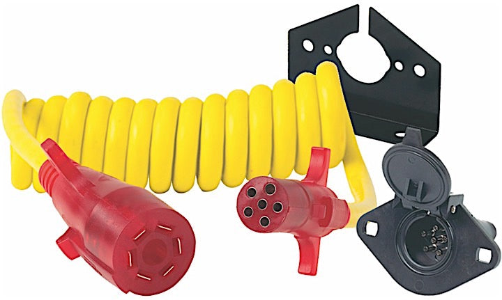 HOPKINS MANUFACTURING 47054 7 BLADE TO 6 POLE ROUND FLEXCOIL ADAPTOR KIT
