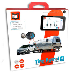 RVi 50MG0018 Tire Patrol: Tire Pressure Sensor 4-PK for Towed Vehicle and Trailer