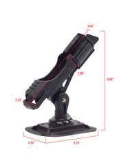 Extreme Max 3006.8618 Fishing Rod Holder with Easy-Install Universal Mounting Bracket for Inflatable Boat