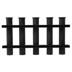 Extreme Max 3005.5638 Wall-Mount Poly Fishing Rod Holder - 5-Rod, Black