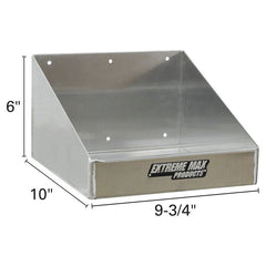 Extreme Max 5001.6032 Rag in a Box Aluminum Dispenser Storage Rack Organizer for Enclosed Race Trailer, Shop, Garage, Storage - Silver