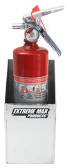 Extreme Max 5001.6091 Aluminum Fire Extinguisher Holder Storage for Enclosed Trailer, Shop, Garage - Silver