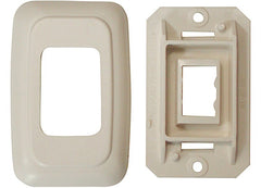 VALTERRA DGPB3158VP SINGLE BASE AND PLATE CONTOUR WALL PLATE ASSEMBLY IVORY