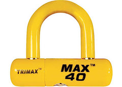 TRIMAX MAX40YL TRIMAX MOTORCYCLE DISC ULOCK YELLOW W/ YELLOW PVC SHACKLE