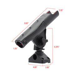 Extreme Max 3006.8624 Easy-Retrieve Fishing Rod Holder with Rotating Fixed Mount