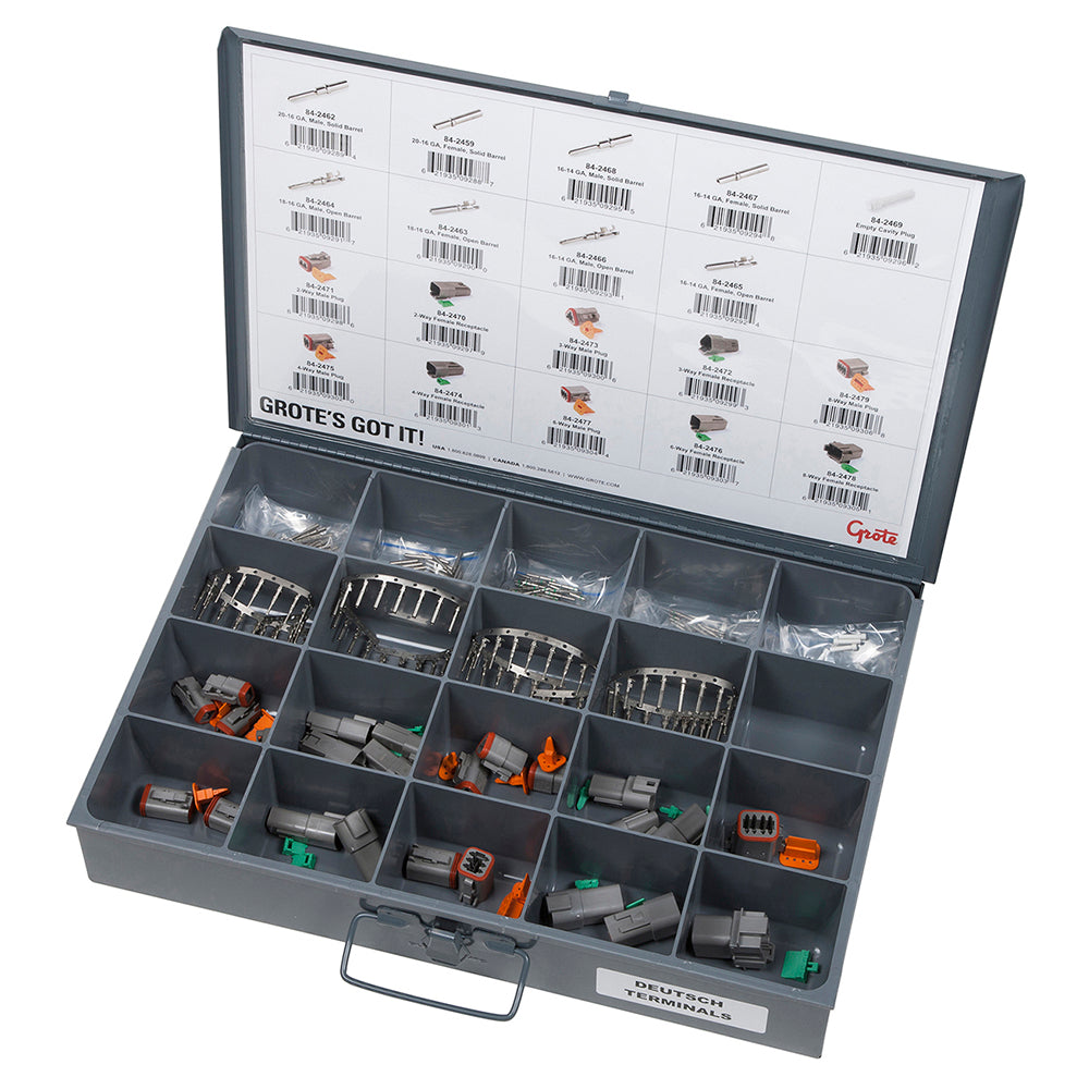 Grote 83-6657 Fleet, Service & Installer Assortment Tray - Deutsch Terminal & Connector Assortment Tray