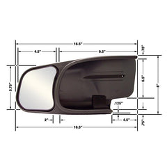 CIPA 10800 Custom Towing Mirror for Chevy/GMC/Cadillac - Pair