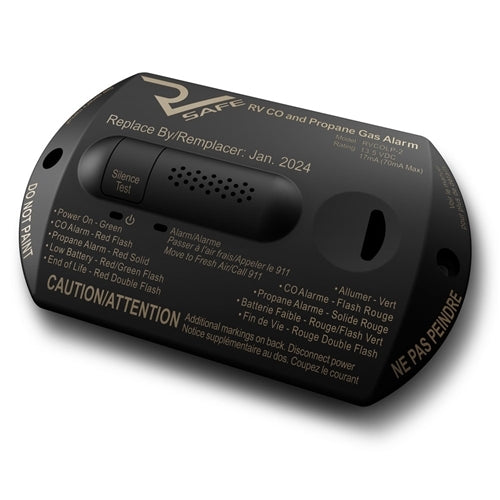 RV Safe RVCOLP-2B Combination CO/Propane Gas Alarm - 2-Wire, Black