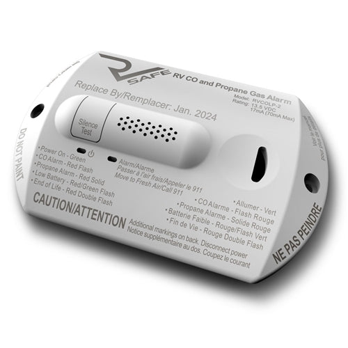 RV Safe RVCOLP-2W Combination CO/Propane Gas Alarm - 2-Wire, White