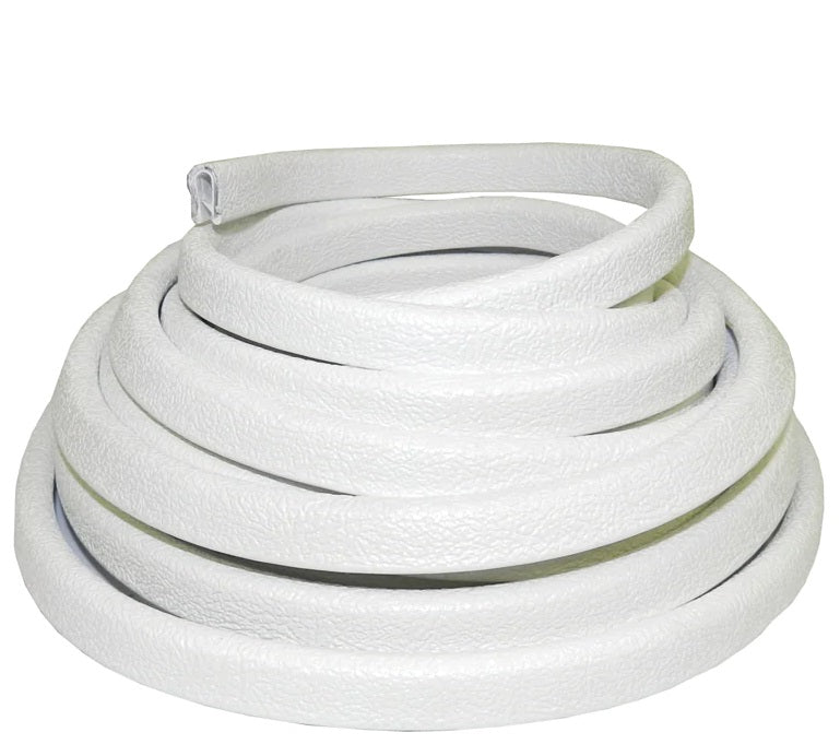 TACO Flexible Vinyl Trim - 1/2" Opening x 5/8"W x 25'L - White V30-1316W25-1