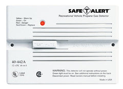 Safe-T-Alert 40-442-P-WT Propane/LP Gas Alarm - 12V, 40 Series Flush Mount, White
