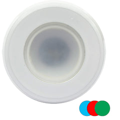 Shadow-Caster Color-Changing White, Blue &amp; Red Dimmable - White Powder Coat Down Light