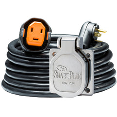 SmartPlug RV Kit 30 AMP Dual Configuration Cordset &amp; Stainless Steel Inlet Combo - 30&#39;