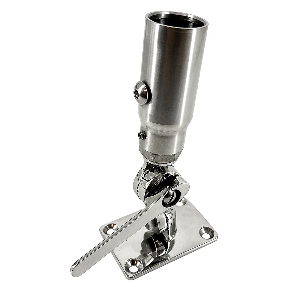 Seaview Starlink Stainless Steel 1"-14 Threaded Adapter &amp; Stainless Steel Ratchet Base