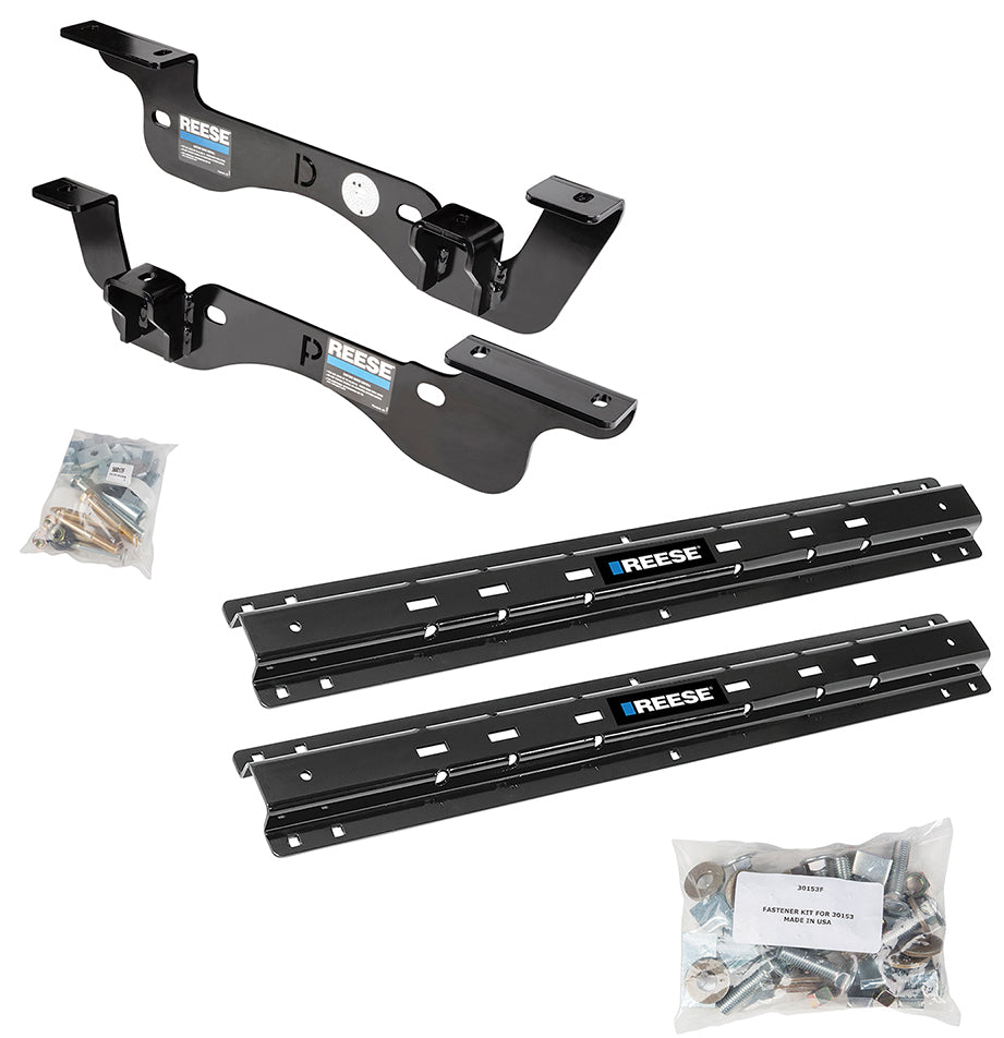 Reese 56017 5th Wheel Custom Quick Install Brackets for Ford F-250 Super Duty, F-350 Super Duty, and F-450 Super Duty (2017-2020)