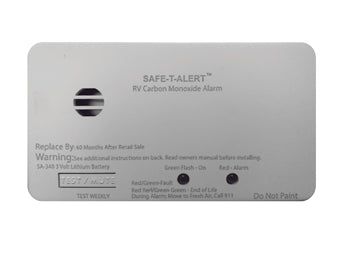Safe-T-Alert SA-340-WT RV Carbon Monoxide Alarm with Sealed-In Battery - Rectangle, White