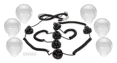 Camco 42762 Outdoor Globe Light Set - 6 Globes, Clear