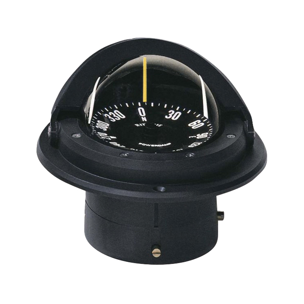 Ritchie Navigation F-82 Voyager Compass - Flush Mount, Black with Black Dial