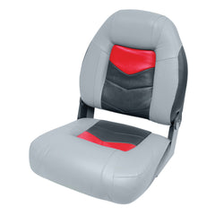 Wise 3304-1881 Oem Style Folding Seat Marble/Red Regal/Charcoal