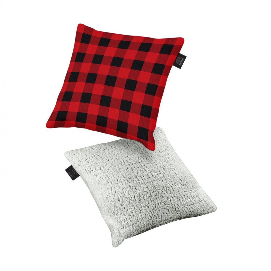 Kuma 858-KM-SDP-RB Square Decor Pillow - Red Plaid
