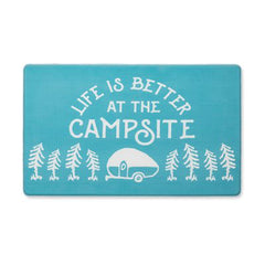 Camco 53435 "Life is Better at the Campsite" Anti-Fatigue Kitchen Mat - Sketch Design
