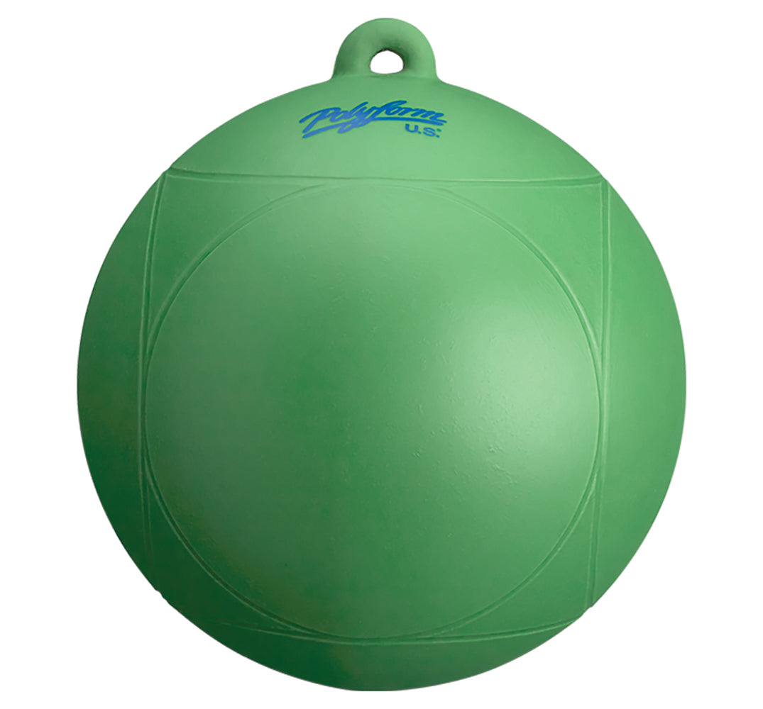 Polyform WS-1 GREEN 15 PACK WS Series Water Ski Buoy - 8" x 8.5", Green, 15-Pack
