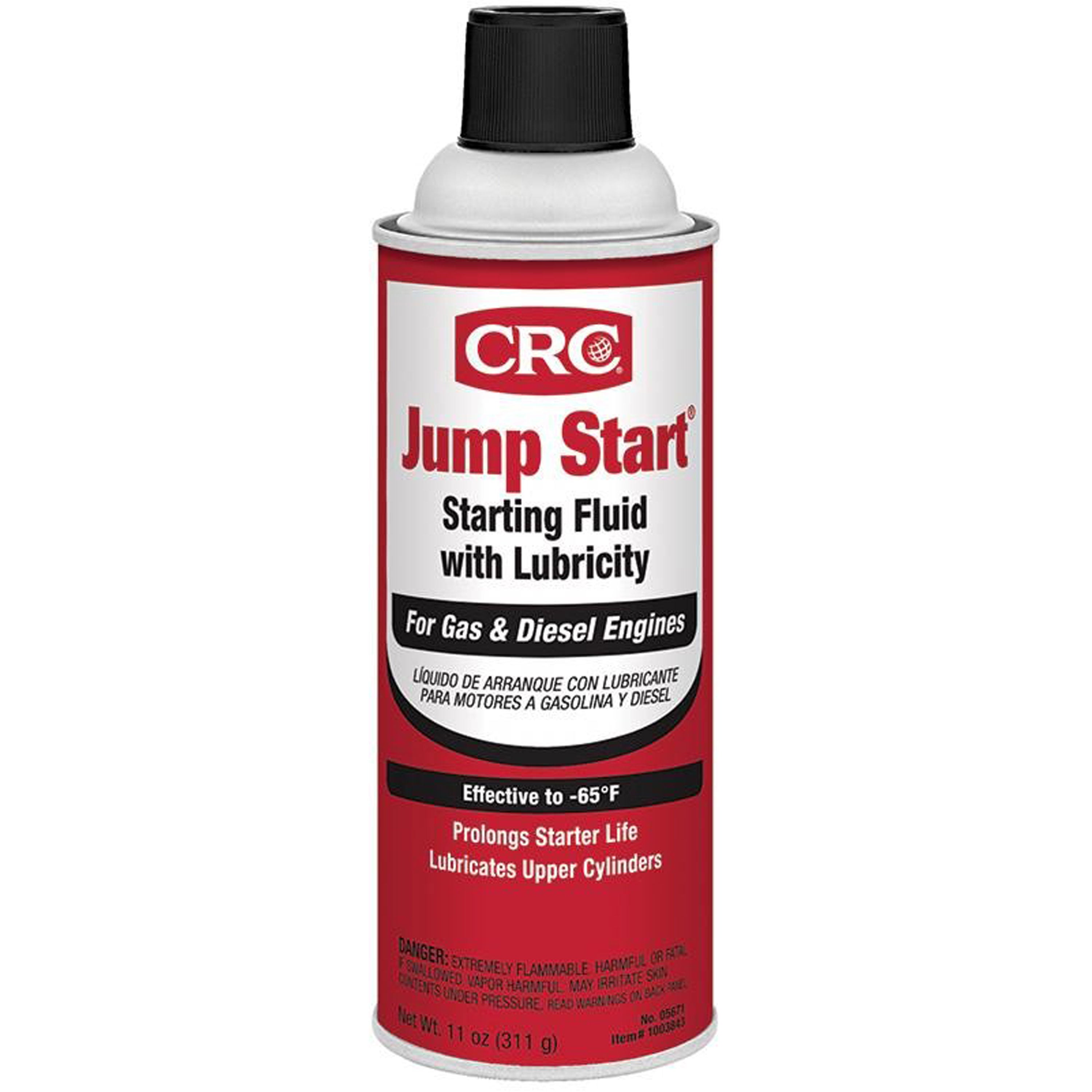 CRC 05671 Jump Start Starting Fluid with Lubricity - 11 oz.