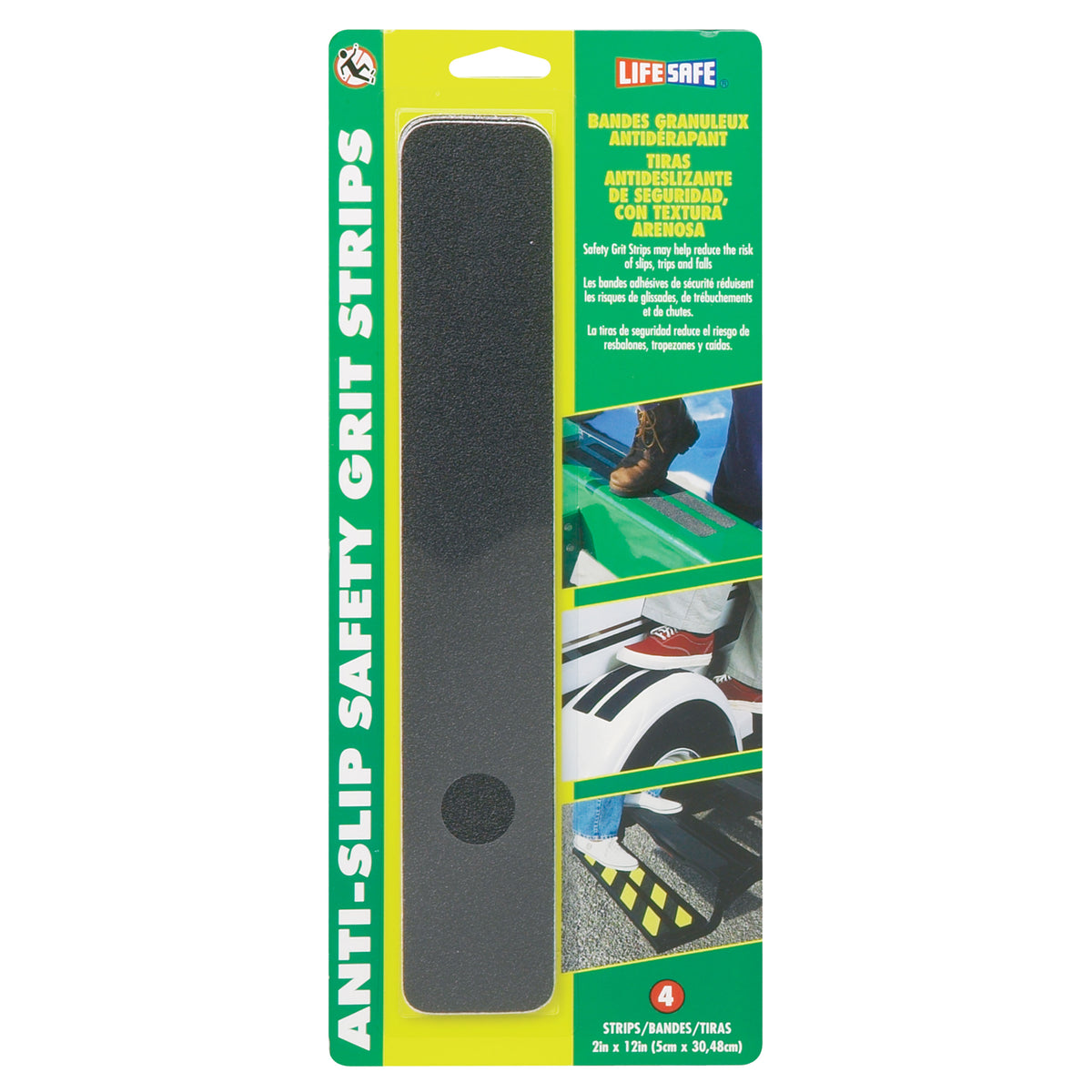Life Safe RE3950 Anti-Slip Safety Grit Strip - 1 in. x 15 ft. Roll