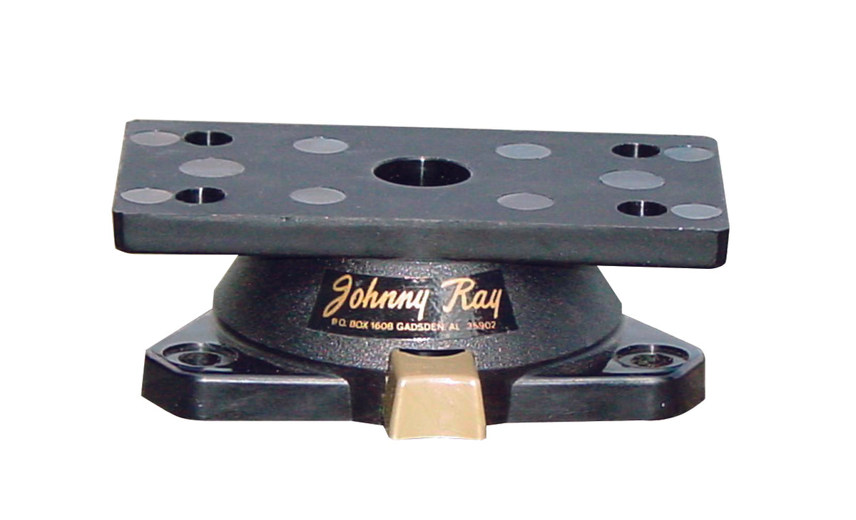 Johnny Ray JR-400 Low Profile Push Button Release Swivel Mount for Liquid Crystal Units - 2.875" W Hole x 1.250" D Hole