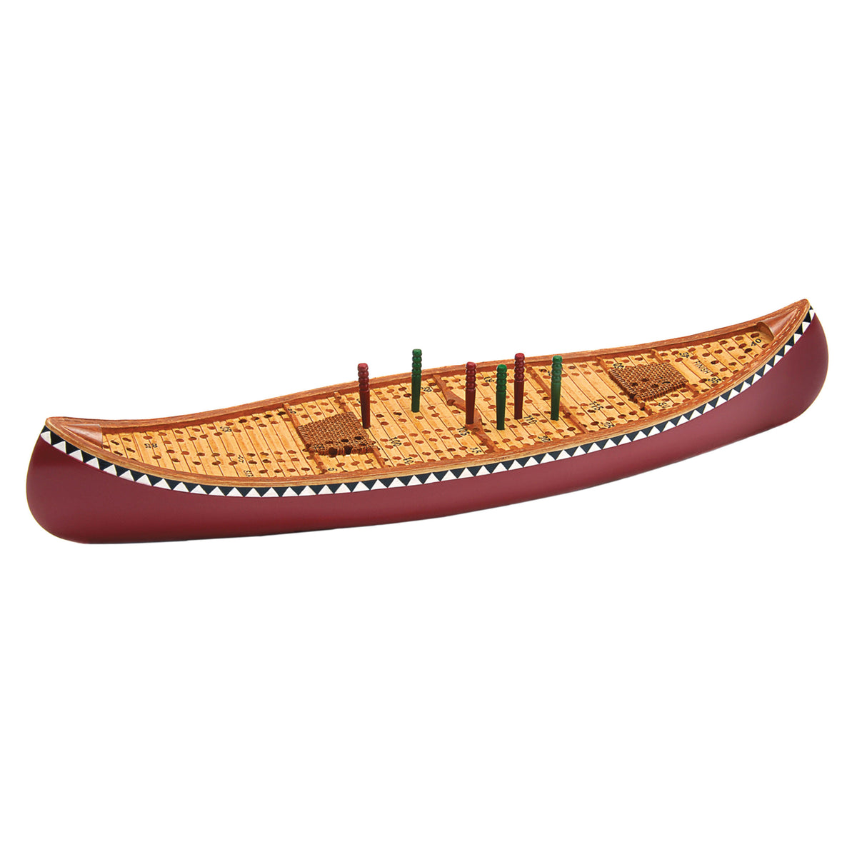 Outside Inside 99883 Novelty Cribbage Board - Canoe