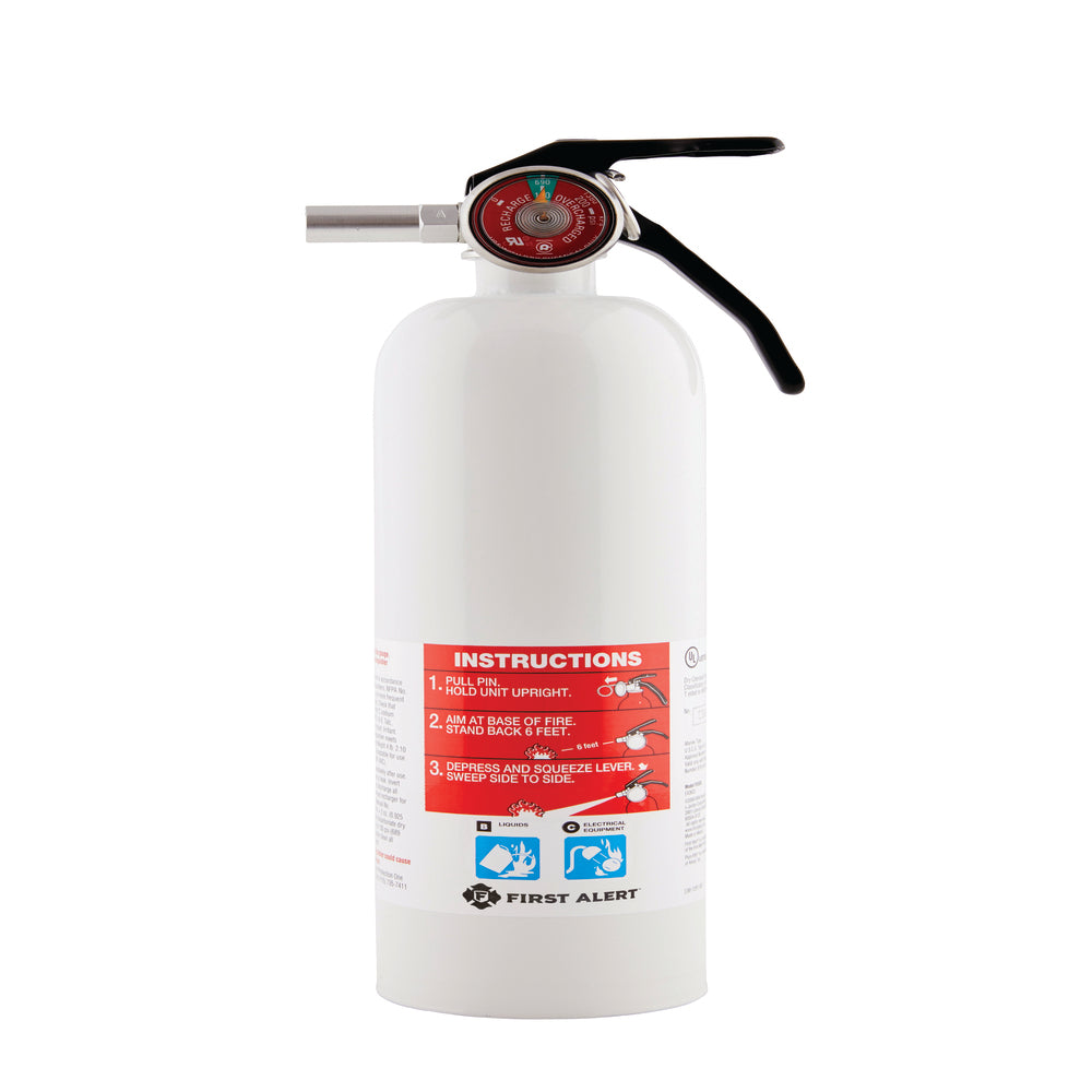 First Alert REC5 Rechargeable Recreational Fire Extinguisher 5BC, Wh