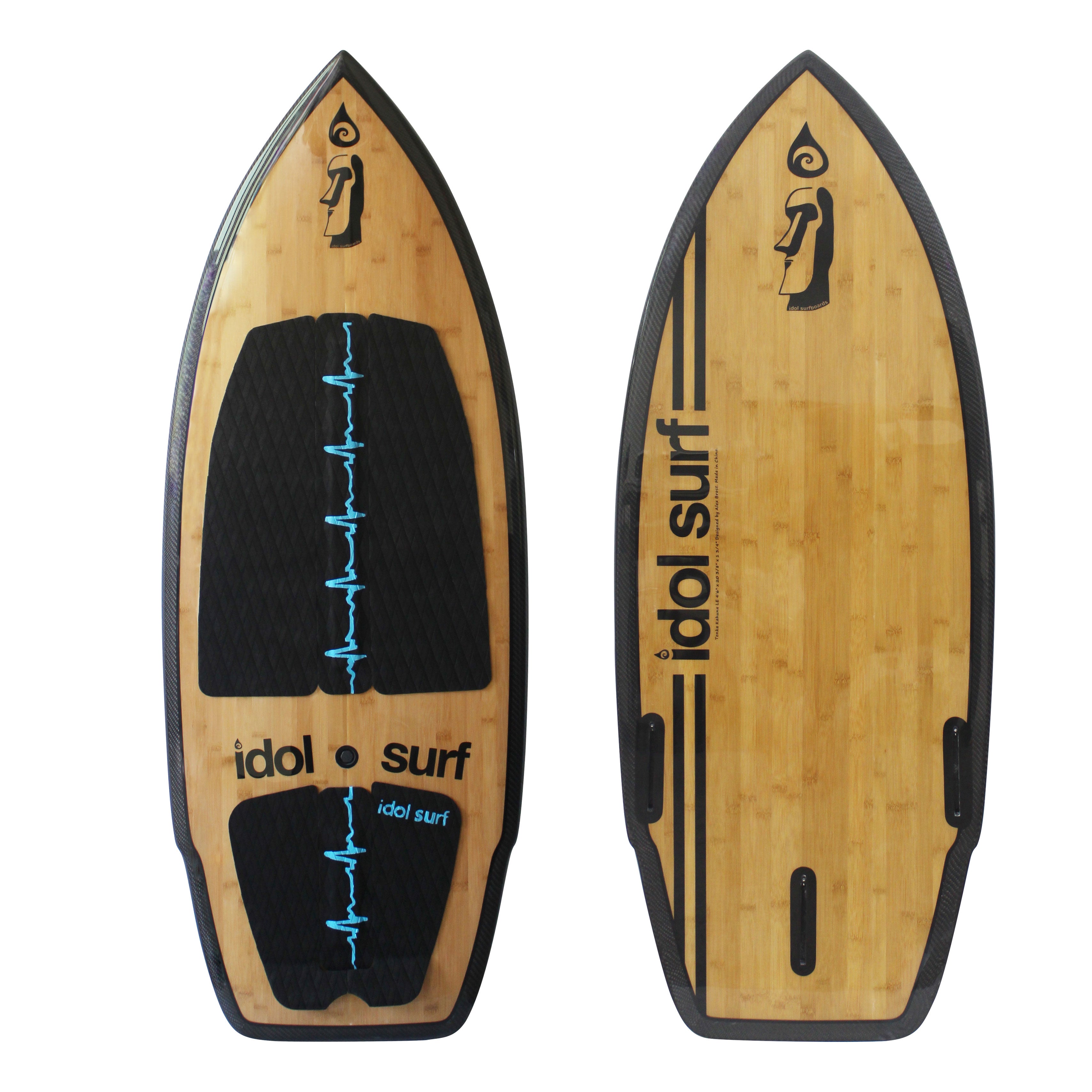 Idol Surf 22-30-48 Tonka Kahuna LE Wake Surfboard - 4'8"