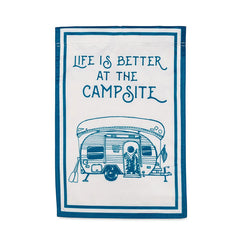 Camco 53307 Garden Flag - 12" x 18", Life is Better at the Campsite RV Camper Design