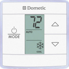 Dometic 3316234.700 Control Kit/Relay Box Heat/Cool/Heat Strip with Polar White CT Wall Thermostat